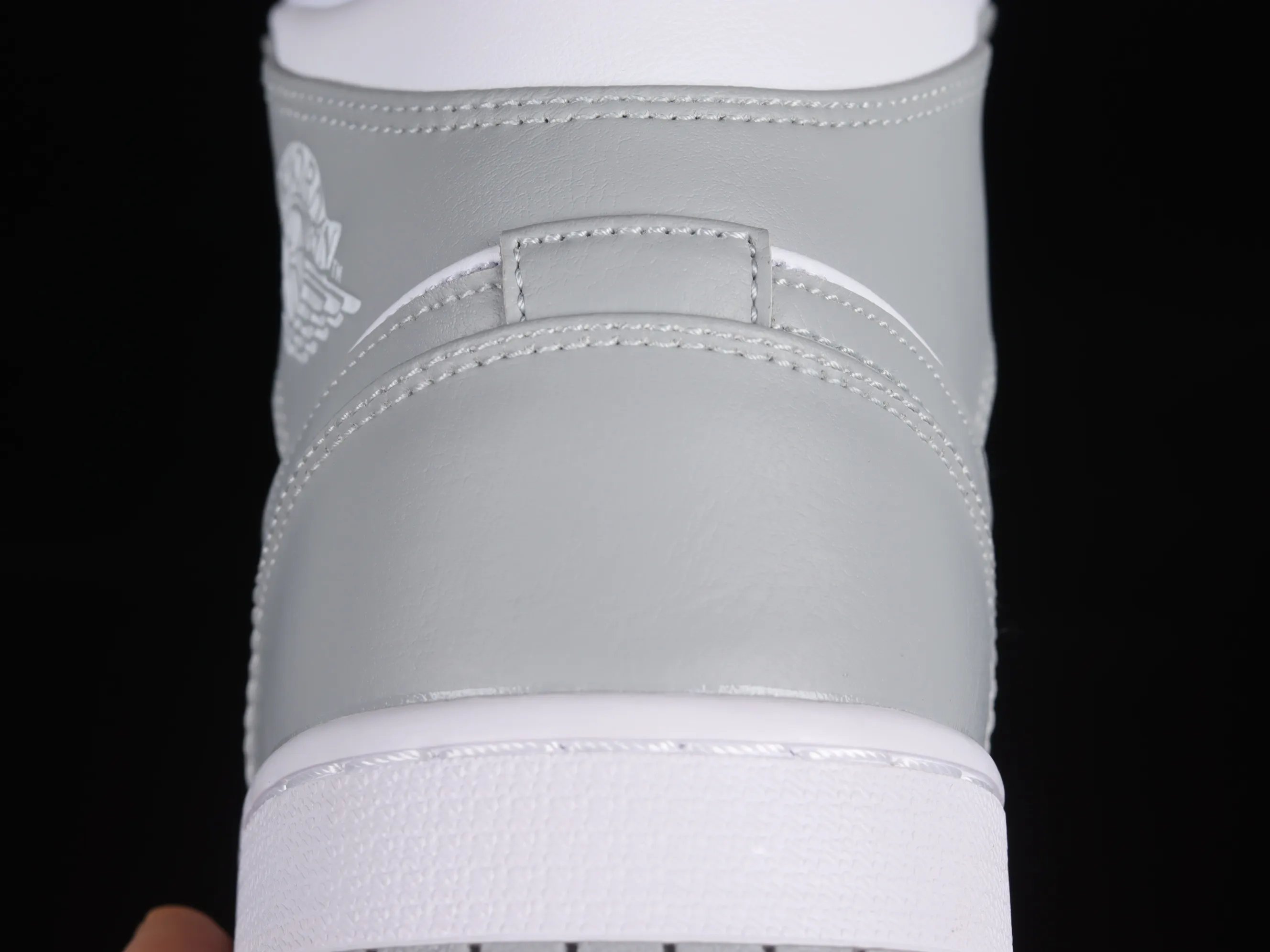All categories Air Jordan Jordan series basketball shoes Air Jordan 1 Mid Air Jordan 1 Mid "Grey Sail" AJ Joe 1 New White Gray China Basketball Shoes BQ6472-115
